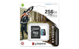 KINGSTON 256GB microSDXC Canvas Go Plus 170R A2 U3 V30 Card + ADP