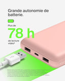 BELKIN Powerbank 20K 15W USB-C cable inclus + 2 USB-A Rose
