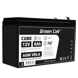 Green Cell AGM Battery 12V 8Ah - Battery - Mignon (AA)