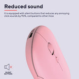 TRUST Souris sans fil PUCK Ultra-plate rechargeable - Rose