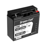 Green Cell AGM 12V 22Ah VRLA Battery Gel deep cycle scooter mower boat barge