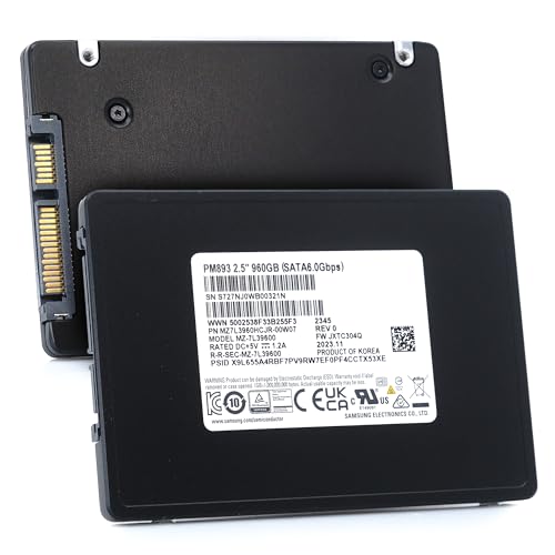 Samsung PM893 960GB 2.5" SSD SATA 6G Read Intensive DWPD 1 MZ7L3960HCJR-00A07