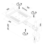 NEOMOUNTS NOTEBOOK-D100 Support dordinateur portable à fixer 10-22p