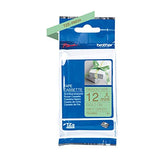 BROTHER P-Touch 12mm mint green/gold ribbon tape
