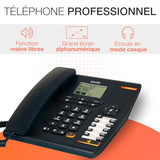 Alcatel temporis 880 téléphone lcd avec prise casque
