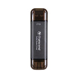 TRANSCEND ESD310S 1To External SSD USB 10Gbps Type C/A Silver