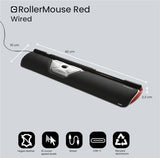 CONTOUR DESIGN Souris centrée RollerMouse Red filaire