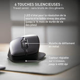 CHERRY Souris STREAM COMFORT sans fil noire