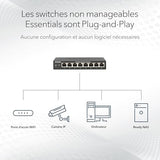 NETGEAR 8-PORT POE GIGABIT UNMANAGED SWITCH GS308LP