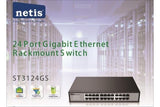 STONET ST3124GS SWITCH RACKABLE 24 PORTS GIGABIT