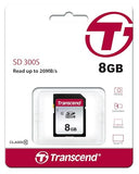 TRANSCEND Carte SDHC TS8GSDC300S Classe 10 8 Go