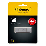 INTENSO Clé USB 2.0 Alu Line - 32 Go Gris