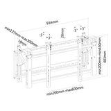 NEOMOUNTS LED-VW2000BLACK Support mural pour mur dimages 32-75p - Pop-out - max 70 kg