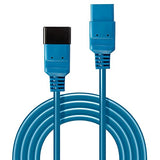 LINDY 2m IEC C19 to C20 Extension Cable Blue