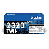 BROTHER TN2320 TWIN-pack black toners BK 2600pages/cartridge