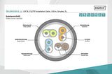 Digitus DK-1843-VH-1 câble de réseau Vert Cat8.2 S/FTP (S-STP)