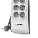 BELKIN Multiprise/Parafoudre 8 Prises 2 Ports USB