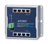 PLANET WGS-804HPT commutateur réseau Géré Gigabit Ethernet (10/100/1000) Connexion Ethernet, supportant l'alimentation via ce port (PoE) Noir
