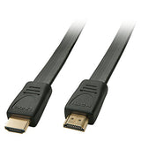 LINDY HDMI HighSpeed Flat Cable 0.5m HDMI 2.0/HDTV and HDCP compatible