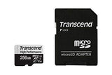 TRANSCEND 256Go microSDavec adaptateur SD UHS-I U3 A2 pour les consoles de jeux portables
