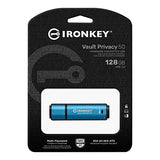 KINGSTON 128Go IronKey Vault Privacy 50 USB AES-256 Encrypted FIPS 197