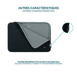 MOBILIS Housse d ordinateur portable Skin 14" - 16" - Noir/Gris