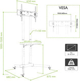 Techly 309982 support pour téléviseur 165,1 cm (65") Noir