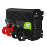 Green Cell INV09 adaptateur de puissance & onduleur Auto 1000 W Noir