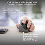 CHERRY Souris MW-4500 LEFT sans fil USB noire