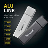INTENSO Clé USB 2.0 Alu Line - 128 Go Silver