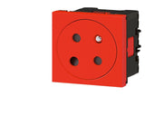 LEGRAND Prise secteur Mosaic simple 45x45 45° 10/16 A Rouge détrompée