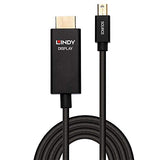 LINDY 3m Active Mini DisplayPort to HDMI Adapter Cable with HDR