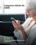 BELKIN BOOST CHARGE USB-A to USB-C Cable Braided 2M Black