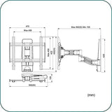 AAVARA Bras mural AR240 pour écrans 26-52
