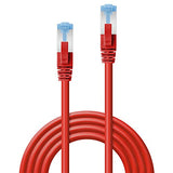 LINDY Cat.6A S/FTP LSOH Red 3m Patch Cable