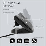 CONTOUR DESIGN Souris verticale Unimouse filaire, gaucher