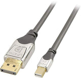 LINDY Mini DP to DP Cable black 5m MiniDisplayPort to DisplayPort