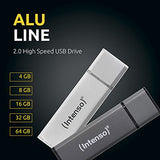 INTENSO Clé USB 2.0 Alu Line - 3 x16 Go Silver