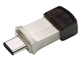 TRANSCEND 32Go Clé USB3.1 Gen 1- On The Go - Type A et C - Argentée