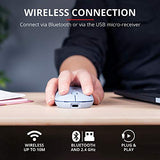 TRUST Souris sans fil PUCK Ultra-plate rechargeable - Bleue