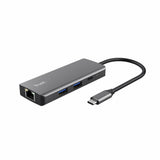 TRUST Adaptateur DALYX USB-C 6 en 1 2 USB-C 2 USB 1 HDMI 1 Ethernet