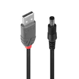 LINDY Adapter Cable USB A male DC 5.5/2.1mm male 1.5m