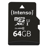 INTENSO Carte MicroSDXC UHS-I Premium Class 10 - 64 Go