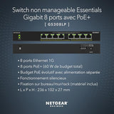 NETGEAR 8-PORT POE GIGABIT UNMANAGED SWITCH GS308LP
