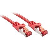 LINDY Basic Cat.6 S/FTP Cable Red 7.5m Patch Cable