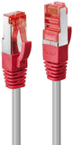 LINDY CrossOver Cat.6 S/FTP 15m Gigabit ready grey w.Red boot