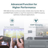 Tp-link TL-SG105E switch metal 5 ports Gigabit IGMP+Vlan+QoS