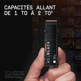 WD Black 1To SN850X NVMe SSD Supremely Fast PCIe Gen4 x4 M.2 with heatsink internal single-packed POWERED BY SANDISK