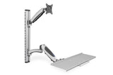 Digitus DA-90354 support d'écran plat pour bureau 68,6 cm (27") Mur Argent