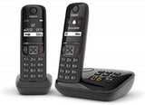 Gigaset AS690A DUO tél.DECT + REP - base + 2 combinés noirs